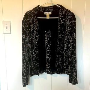 Long sleeved beaded cover up